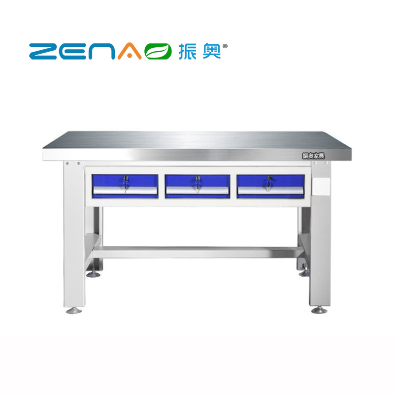 振奥 重型304不锈钢工作台重型工作台桌 2100*750*800平三抽