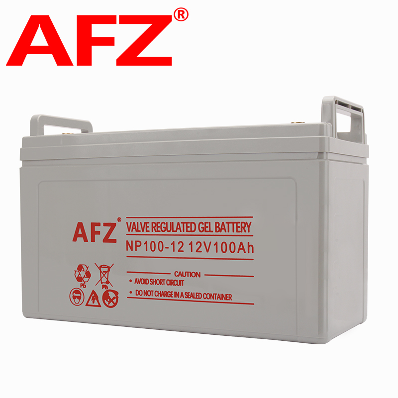 AFZ胶体铅酸蓄电池12V100AH电瓶UPS直流屏机房EPS消防通信NP100-12长款高清大图