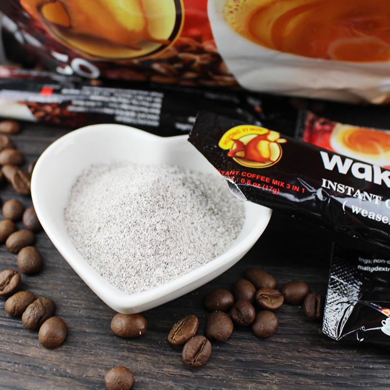 wakeup猫屎咖啡味三合一速溶咖啡1700g17克x100冲调饮品越南进口冲调