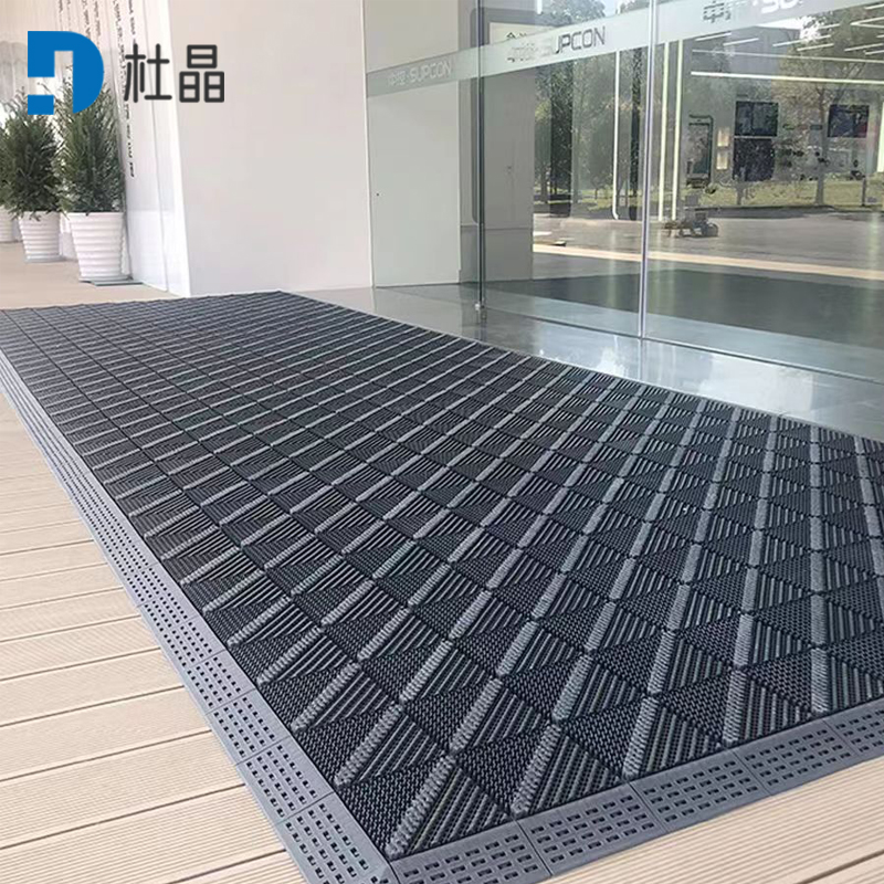 杜晶 DJ-DD213 三合一入户门垫单毛刷灰底灰刷 蹭土除尘防滑防摔门口室外 拼接地板革高清大图