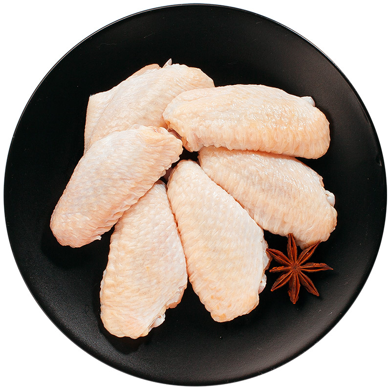 盛品荐 鸡翅中 1kg鸡肉 烤翅中烤鸡翅炸鸡翅炸翅中 卤鸡翅