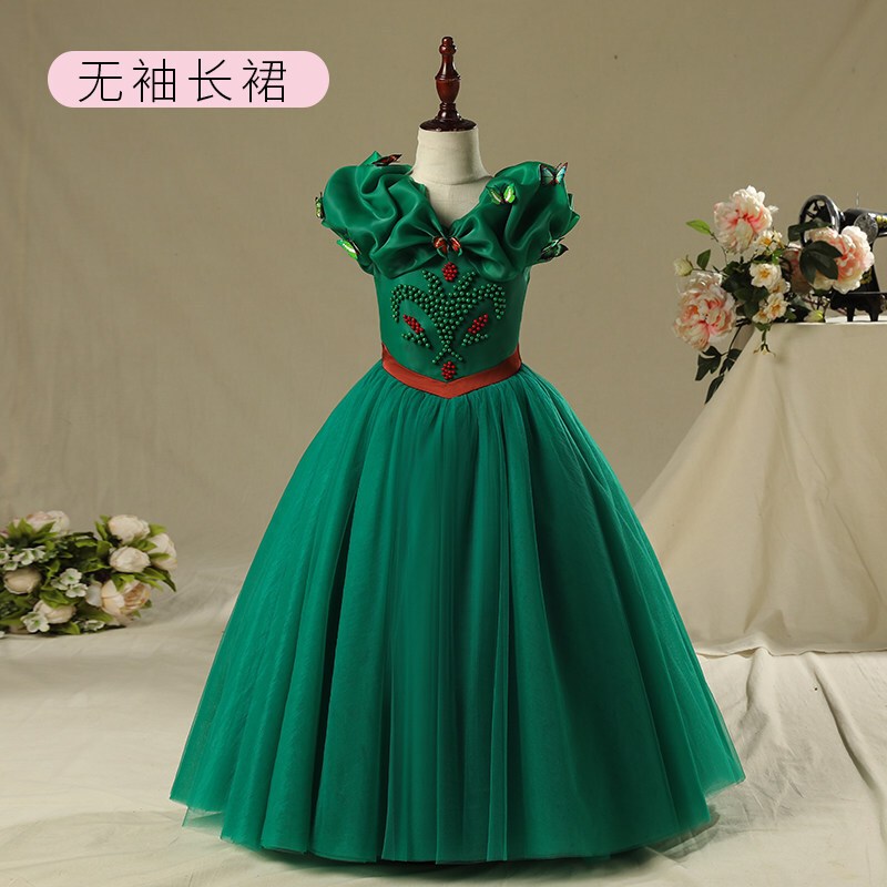 冰雪奇缘公主裙服装女童爱莎连衣裙儿童艾莎安娜裙子夏