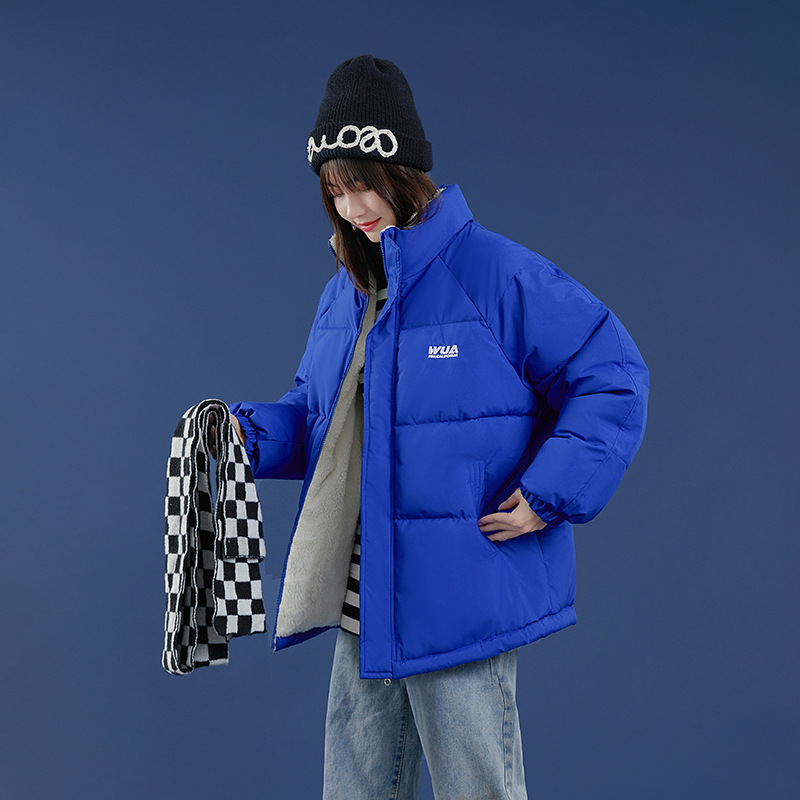 新款上架两面穿羽绒棉服女短款秋冬韩版宽松棉衣2023新款棉袄高清大图