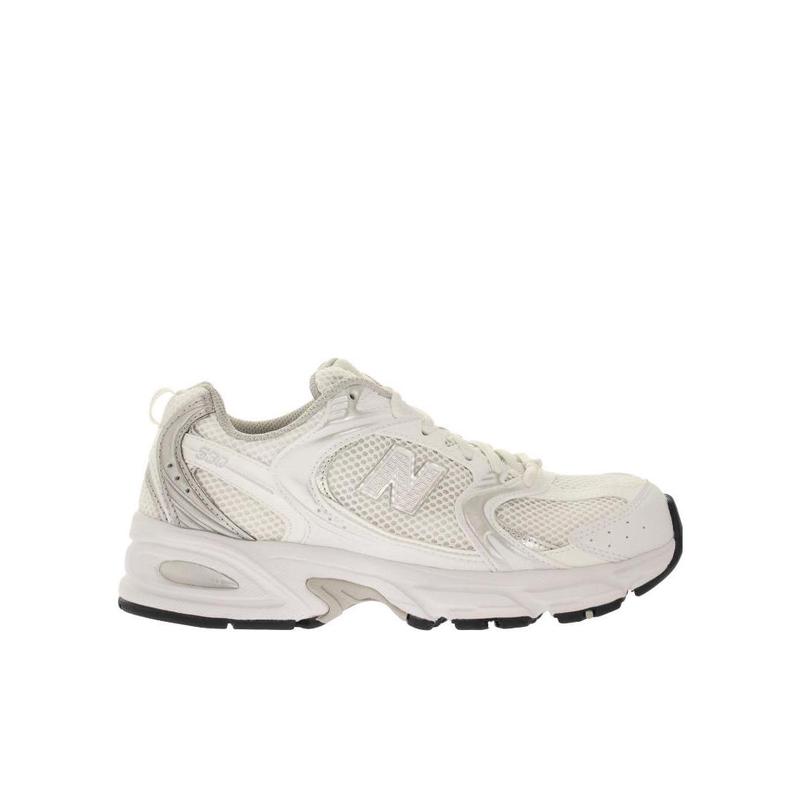 新百伦(New Balance)复古跑鞋男鞋白色透气网眼鞋面撞色设计运动