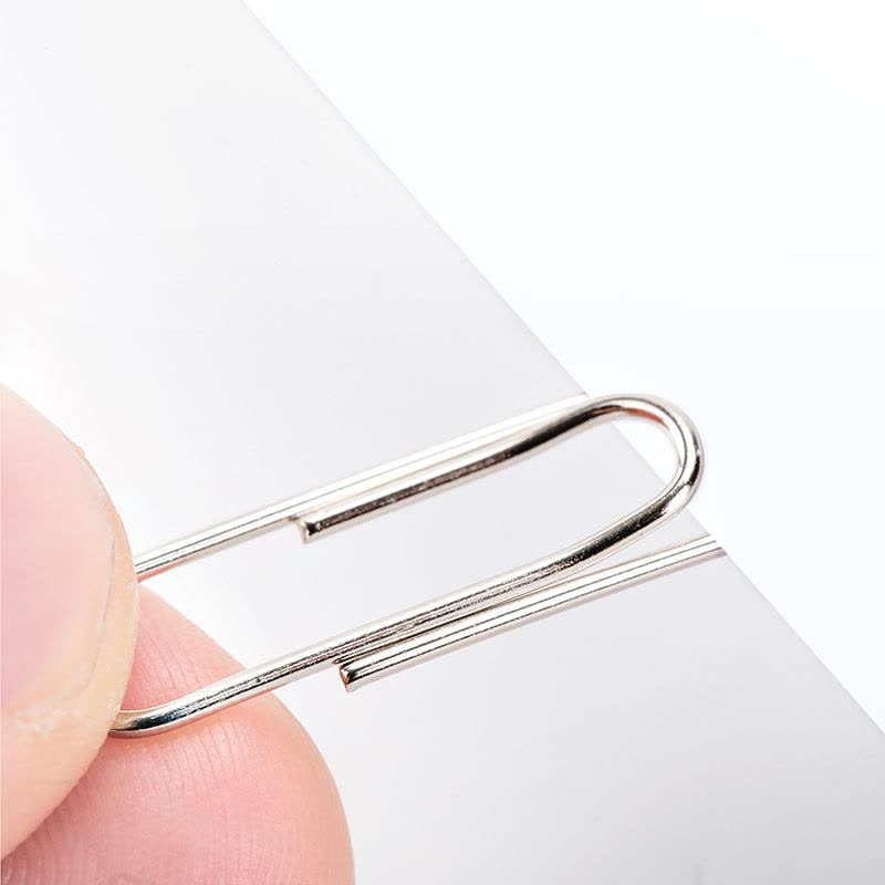 得力(deli) 0037 1000枚29mm镀镍回形针3#金属曲别针办公用品 5筒装图片