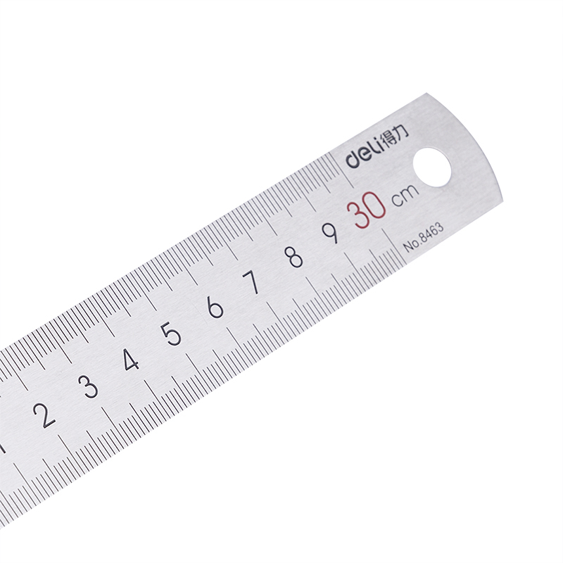 得力 8463 钢直尺30cm