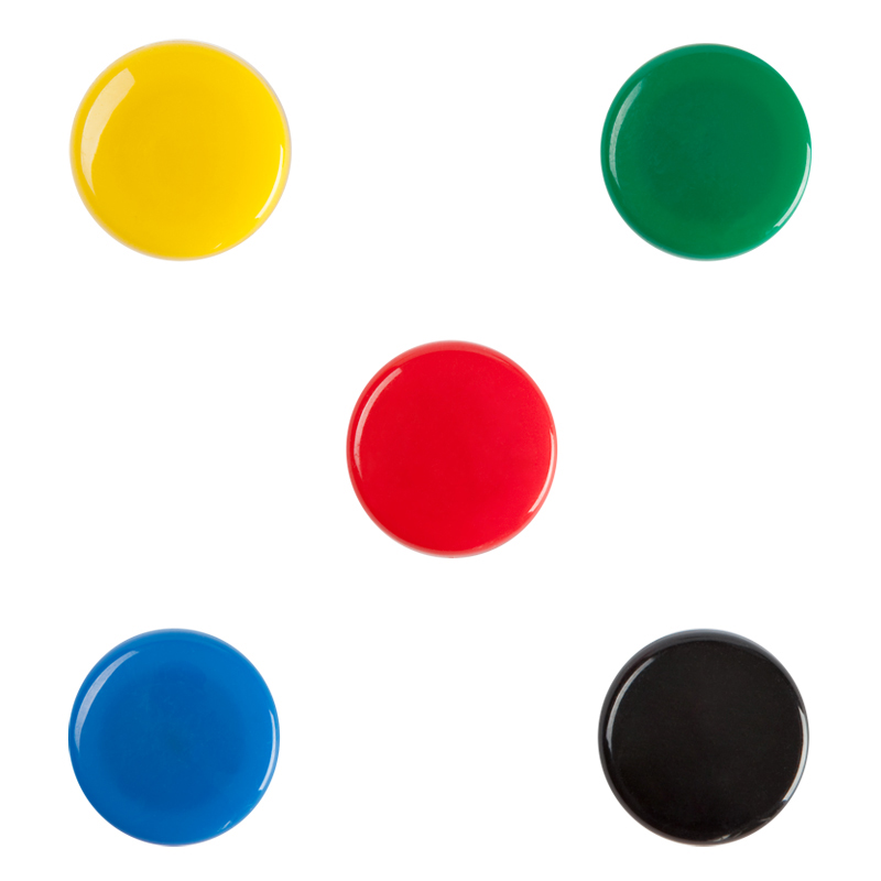 齐心(COMIX) B2383 30mm 圆形 磁扣 5.00 个/卡 (单位:卡) 彩色高清大图