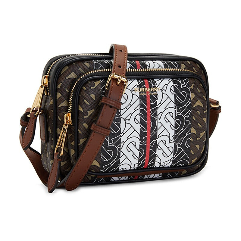 burberry博柏利巴宝莉女包tb专属标识条纹单肩斜挎包女士相机包