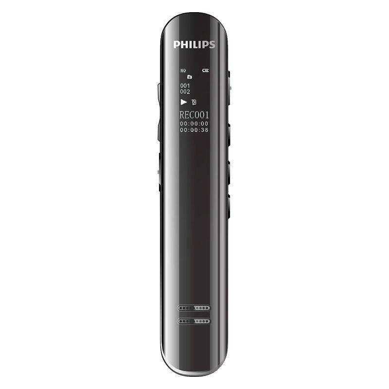 飞利浦(PHILIPS) VTR5200 8GB 双麦克风数码录音笔 锖色