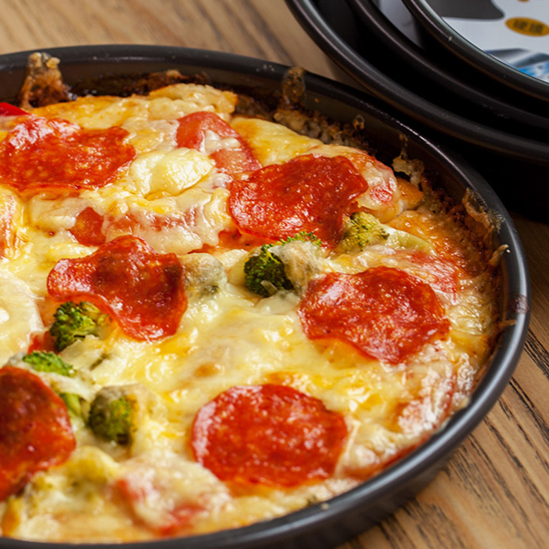 披萨烤盘烤箱用比萨盘6寸8寸9寸浅深圆形