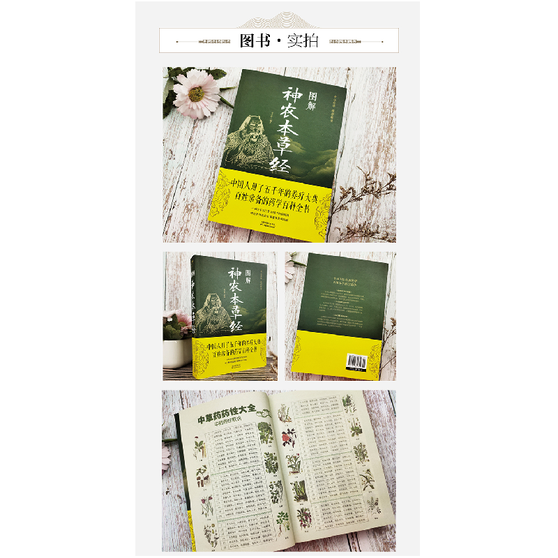 正版新书]图解 神农本草经中智博文9787557635831高清大图
