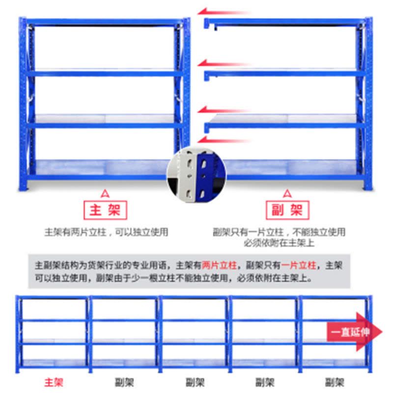 隆博宇 3层单排货架/2400*800*2200mm/一个起订/7天发货图片