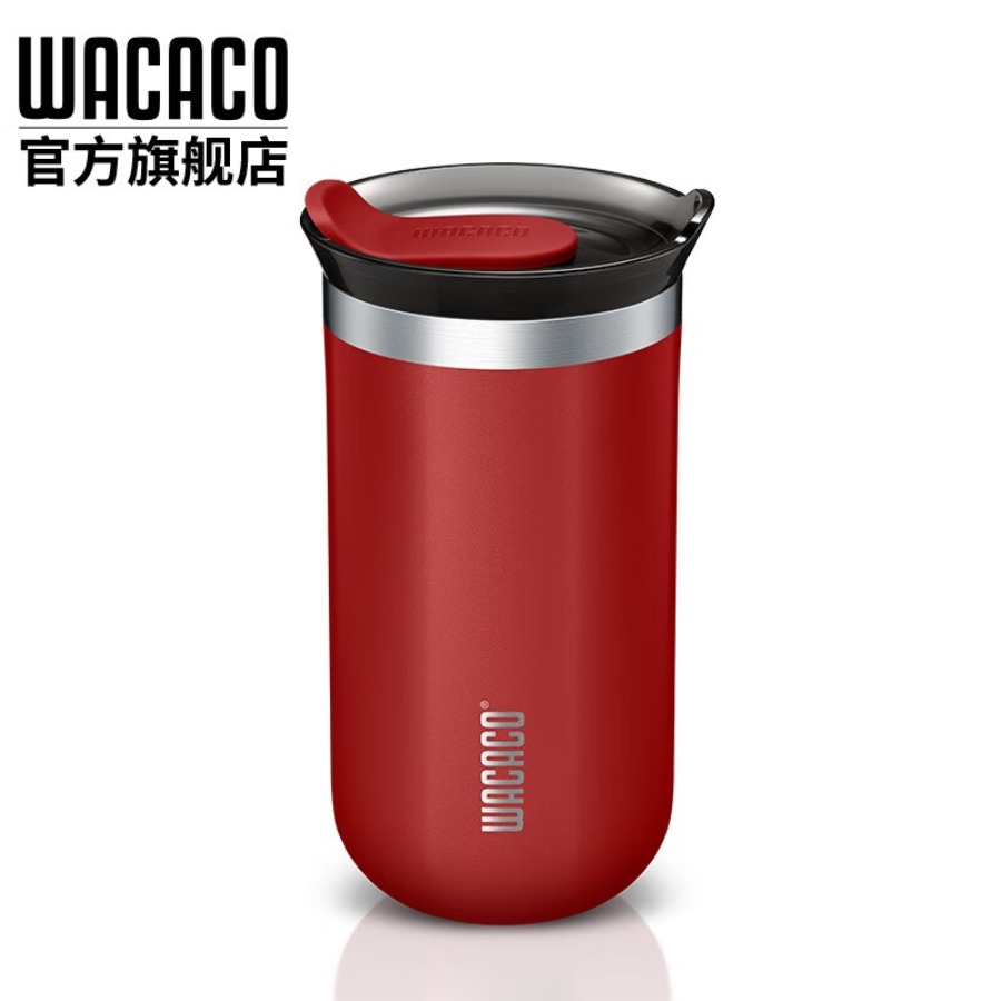 WACACO Octaroma随行保温杯 中号 300毫升车载隔热户外手持咖啡壶 红色