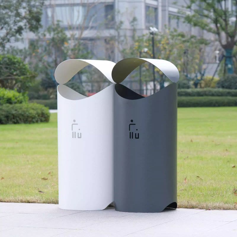 2025新款户外垃圾桶高档小区物业不锈钢果壳箱商场垃圾箱室内桶图片