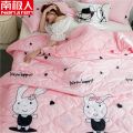 南极人夏天空调被夏凉被水洗棉夏被单人夏季宿舍双人春夏秋季空调 【双人夏凉被】180x200cm 开心一乐
