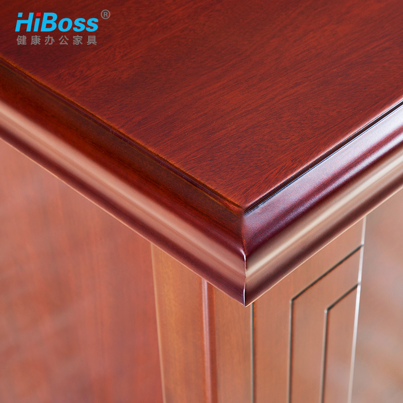 HiBoss 办公桌油漆大班台中式老板桌总裁桌简约办公桌