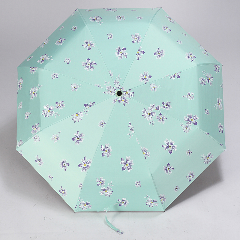 超强遮阳太阳伞防晒防紫外线黑胶小清新韩国创意两用晴雨伞折叠女