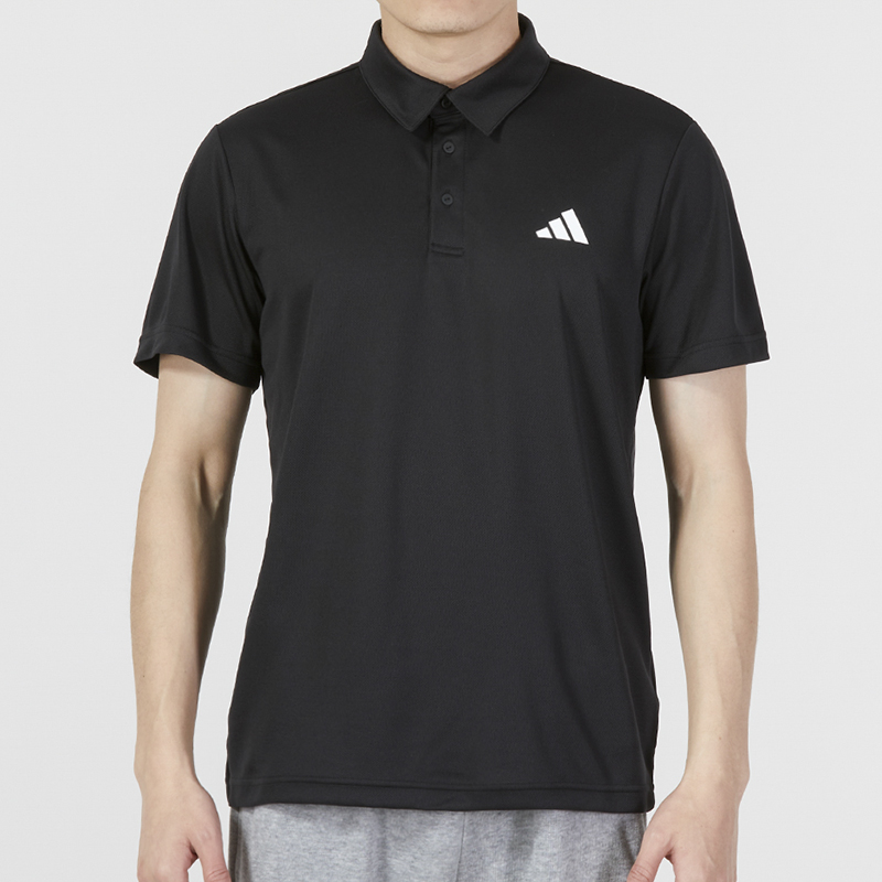 Adidas阿迪达斯男子新款POLO衫运动训练简约休闲短袖T恤HR8729 ZP HR8730/黑色 M