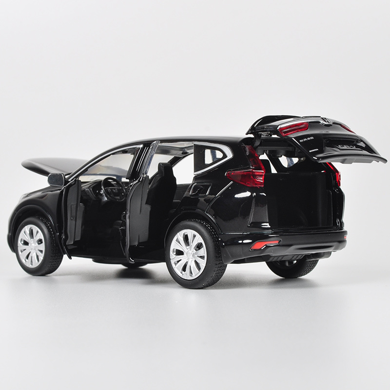 正版本田crv合金汽车模型逼真金属回力小汽车仿真儿童玩具车模型crv6