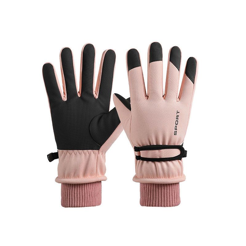 南极人男女士冬季加绒加厚手套情侣保暖户外滑雪骑车防水防滑防风