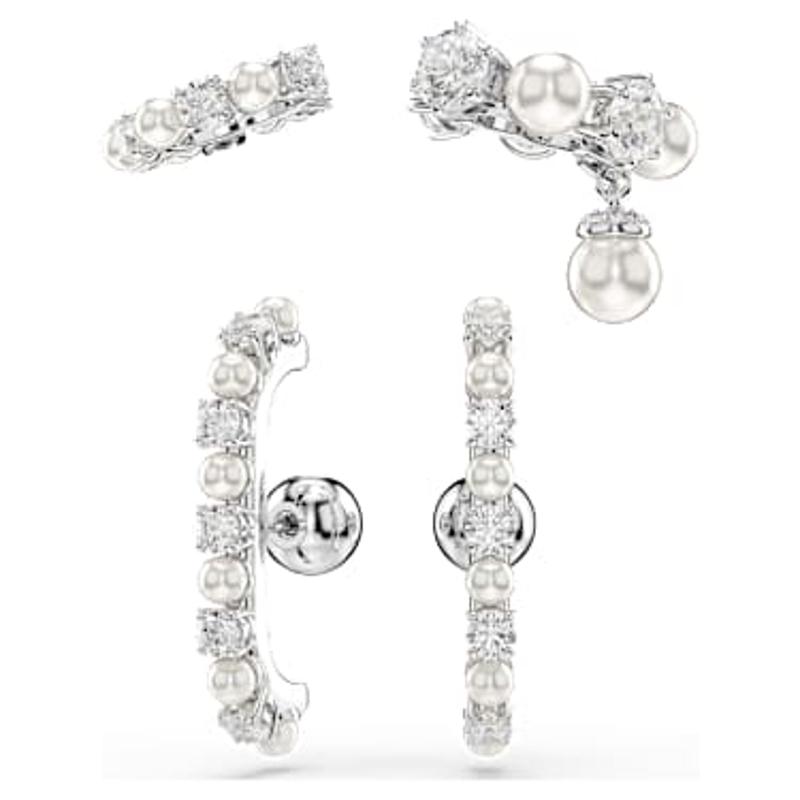 施华洛世奇(SWAROVSKI)耳饰女现代时尚耳环耳 cuff套装镶施华洛世