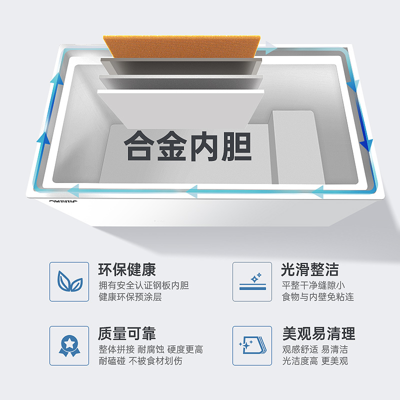 澳柯玛BC/BD-149NE家用顶开冷冻冷藏转换冰柜一级能效减霜少霜冷柜节能省电