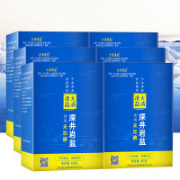 大清淮盐深井岩盐食用盐480gx6盒无碘盐未加碘盐不含碘盐家用食盐
