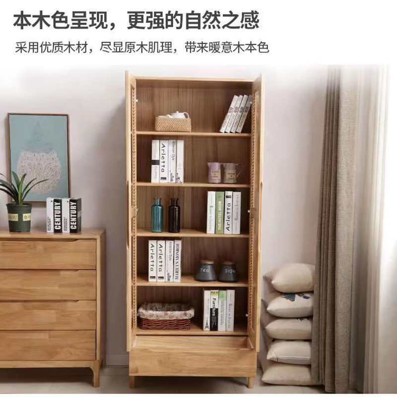 鑫金虎(XIN JIN HU) 两门书柜带玻璃门落地家用客厅组合文件展示柜高清大图