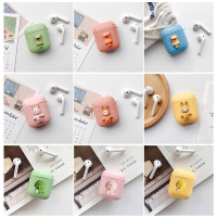 FB耳机保护套 适用于AirPods 1/2代立体图案保护套可爱简约