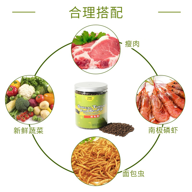 乌龟食物鳄鱼龟料大鳄龟龟粮饲料通用小泥鳅淡水颗粒型高清大图