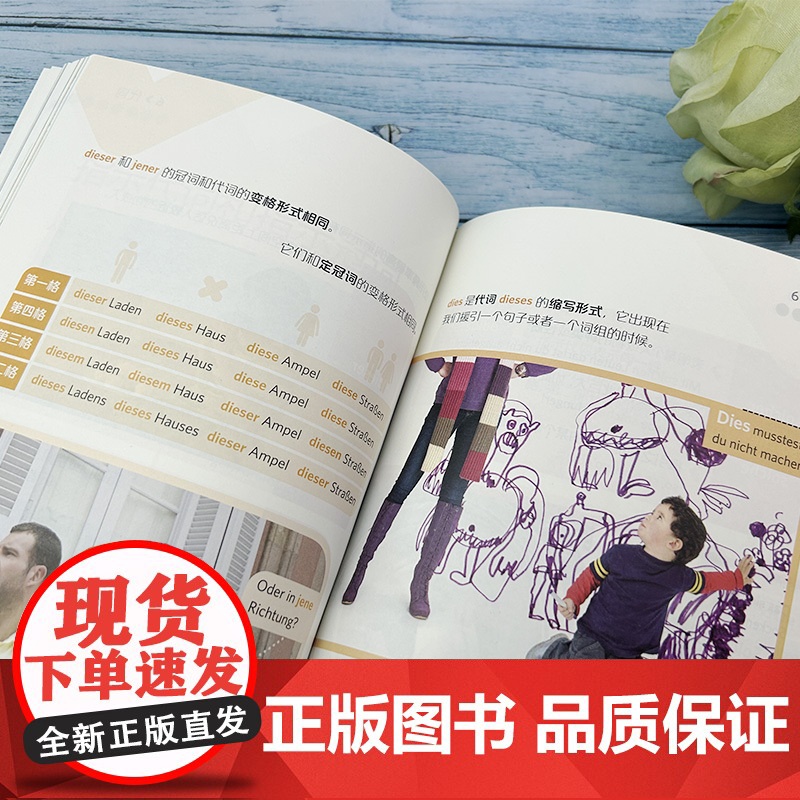 图解德语语法 古巴诺娃-米勤 编著 德语语法基础入门 德语语法自学学习书籍 德语基础语法入门 上海外语教育出版社 97高清大图