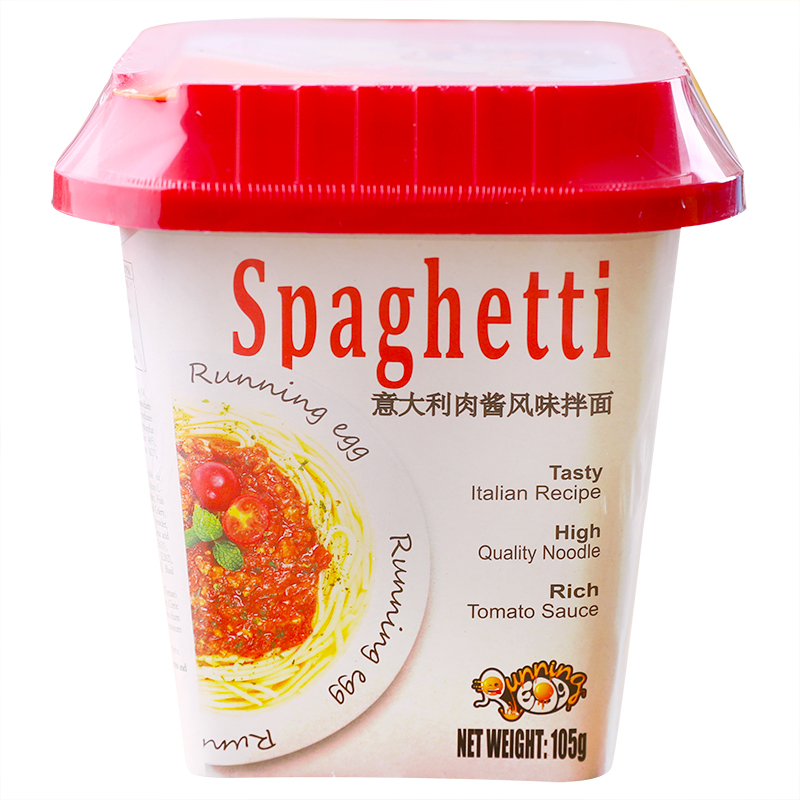 奔跑吧蛋蛋面混合口味(香辣咸蛋黄92g*4桶 蟹风味92g*4桶 意大利肉酱风味105g*4桶)