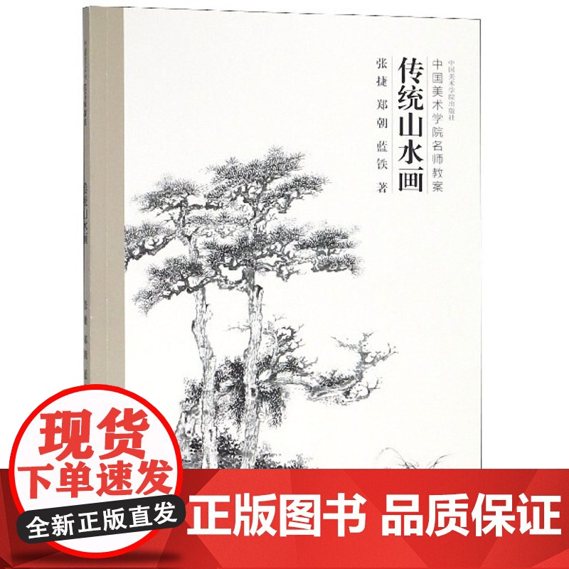 《中国美术学院名师教案(四套全)》 传统山水画、工笔人物画、意笔花鸟画、意笔人物画 中国美术学院出版社绘画美术书籍临摹范高清大图