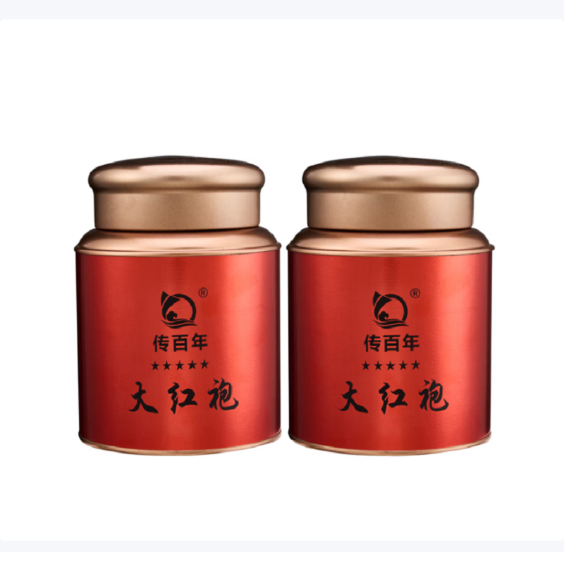 传百年 禧茶(武夷大红袍) 250克/套(125克*2罐)