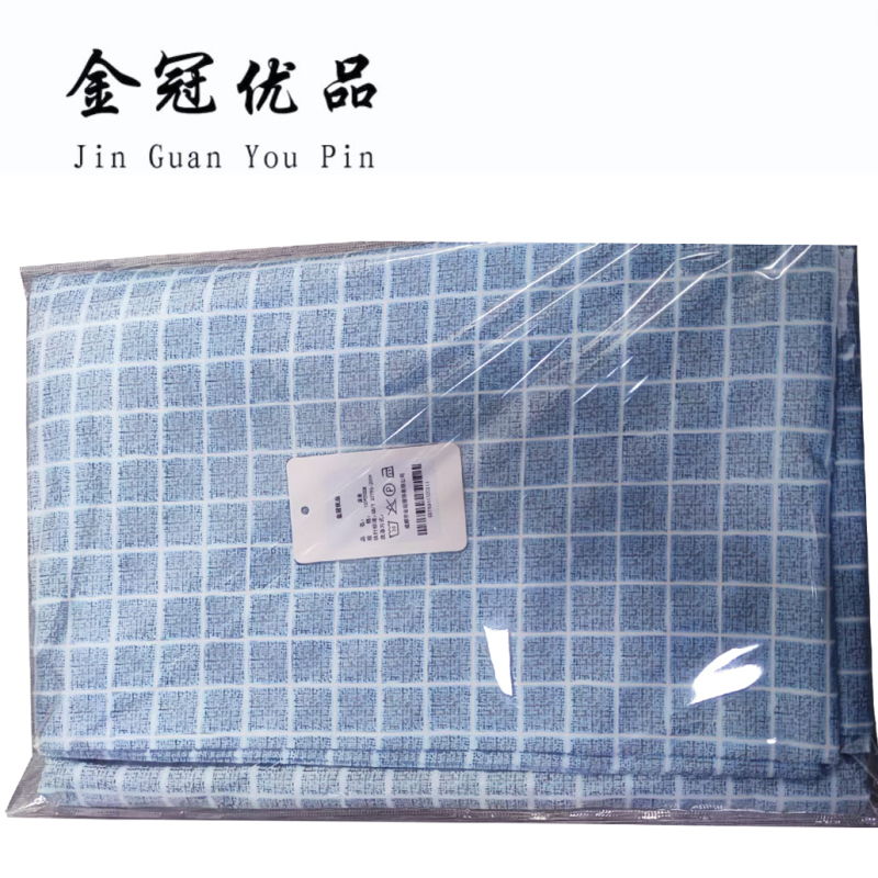 金冠优品纯棉格纹床单130*210cm高清大图