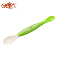 [苏宁自营]日康(rikang)双色亲子勺 RK-3723 婴儿辅食餐具 喂养勺