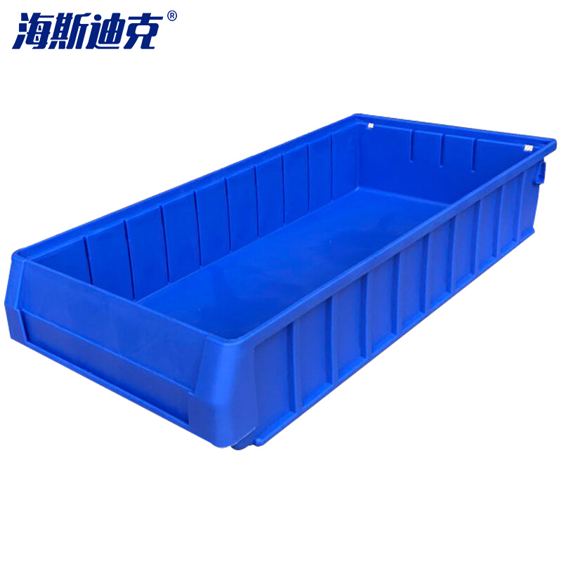 海斯迪克 gnjz-150 塑料分隔式零件盒 五金工具收纳箱螺丝盒 物料盒加厚分格箱 中3号500*235*90 蓝色