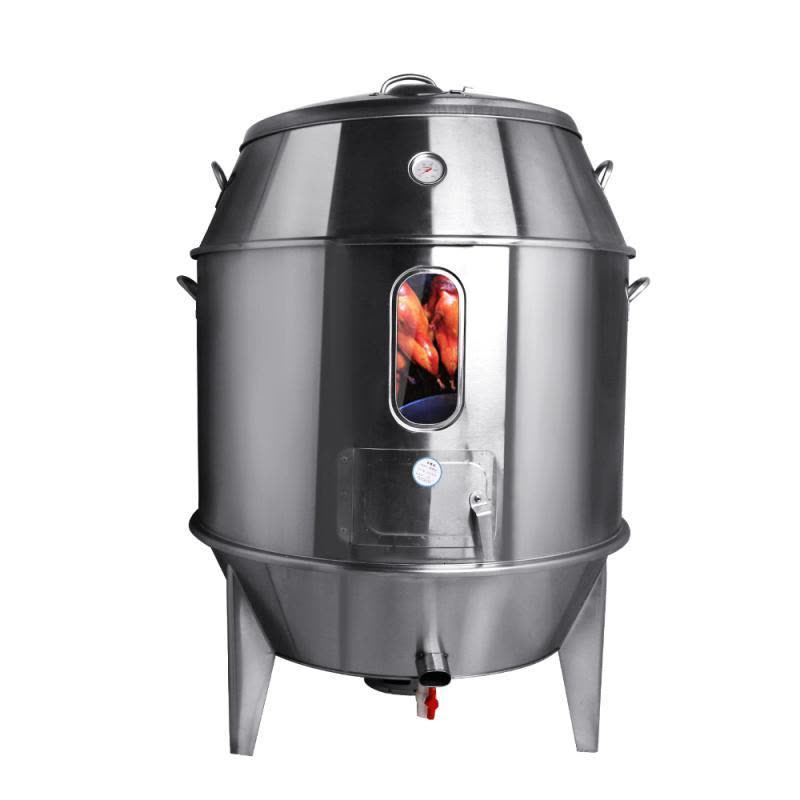 木炭90型双层80商用古达烤鸭炉带视窗叉烧吊炉烧腊鸡鹅羊排不锈钢80型带