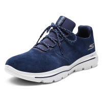 Skechers斯凯奇情侣鞋男鞋一脚套懒人鞋 反毛皮健步鞋运动鞋 54728
