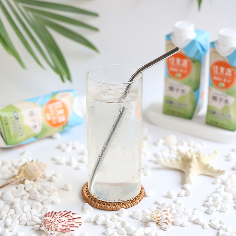 佳果源100%NFC椰子水330ml*12盒/箱 泰国原装进口 100%NFC非浓缩还原 清新 苏宁宜品推荐高清大图
