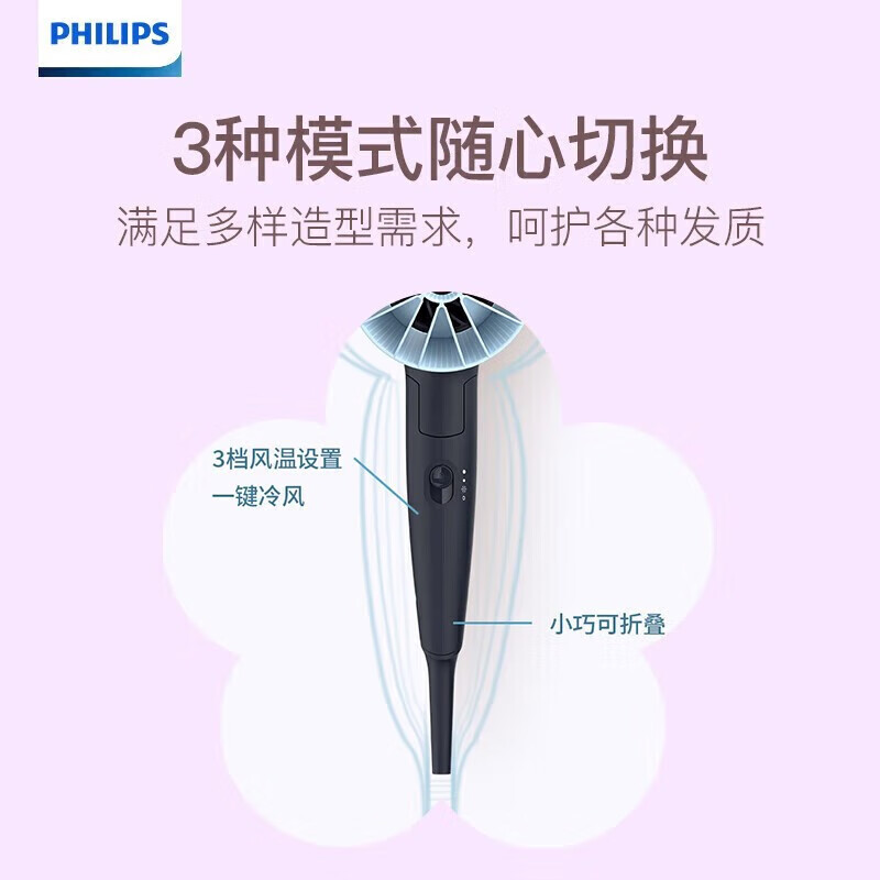飞利浦(Philips)BHD308/05电吹风机恒温速干负离子护发高清大图