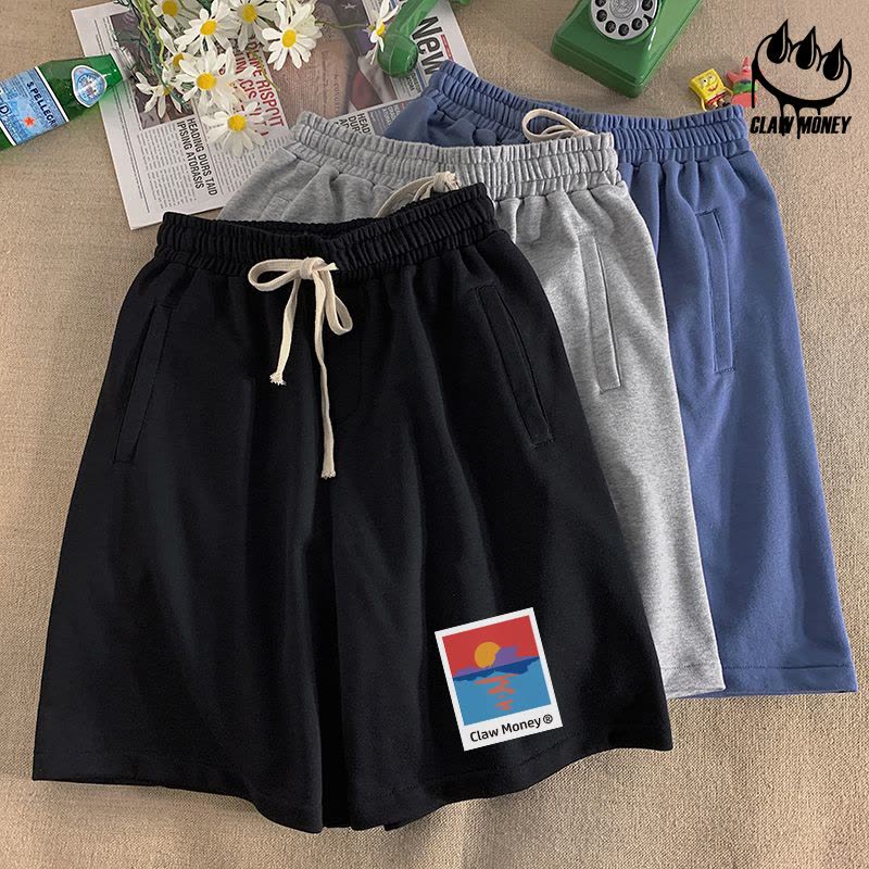 Claw money夏季宽松运动短裤男2022五分卫裤学生百搭休闲中裤图片