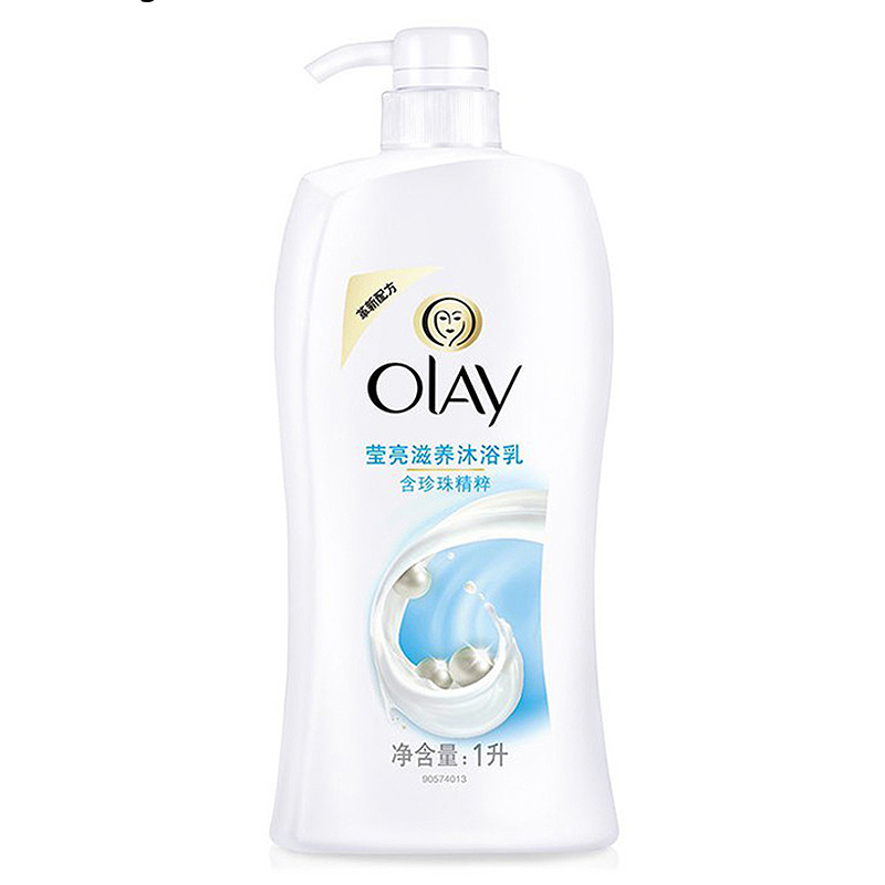 玉兰油(Olay)美肌滋润沐浴乳沐浴露莹亮滋养1000ML泡澡 宝洁出品保湿带泵