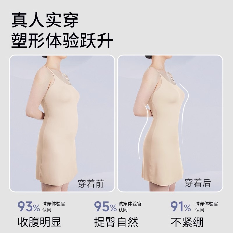 浪莎产后收腹内裤夏季塑形高腰提臀强力收小肚子神器冰丝无痕短裤高清大图