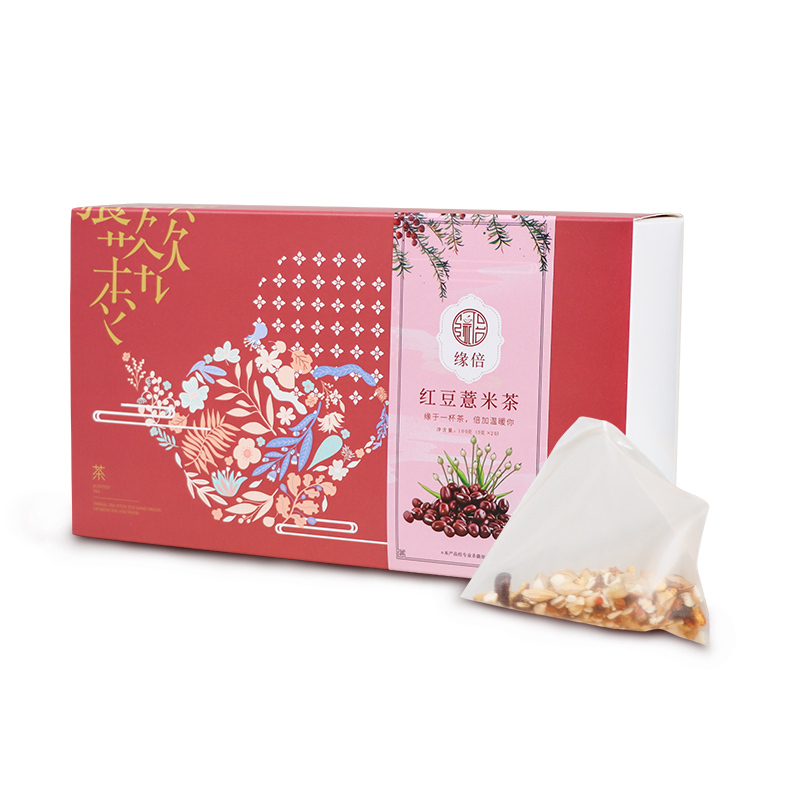 苏宁极物 精选红豆薏米茶花果茶芡实茶赤小豆橘皮苦荞茶养生调味茶包100g