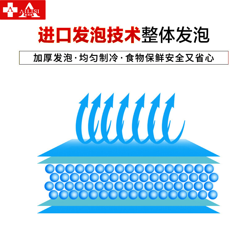 埃利斯(AILISI)商用弧形岛柜 冰淇淋冷冻冰柜商用展示柜 卧式冷柜 超市便利店陈列柜SD/SC-700(白色)
