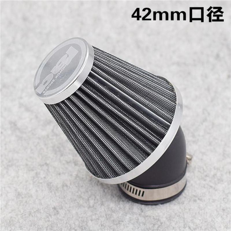 摩托车空气滤清器鬼火巧格蘑菇头GY6踏板车空滤器福喜改装125配 42rad绿色