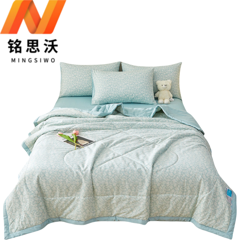 铭思沃夏凉被200*230cm条 安妮蓝高清大图