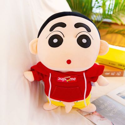 蜡笔小新公仔毛绒玩具女孩抱枕可爱布娃娃儿童男生日礼物玩偶女生 纯