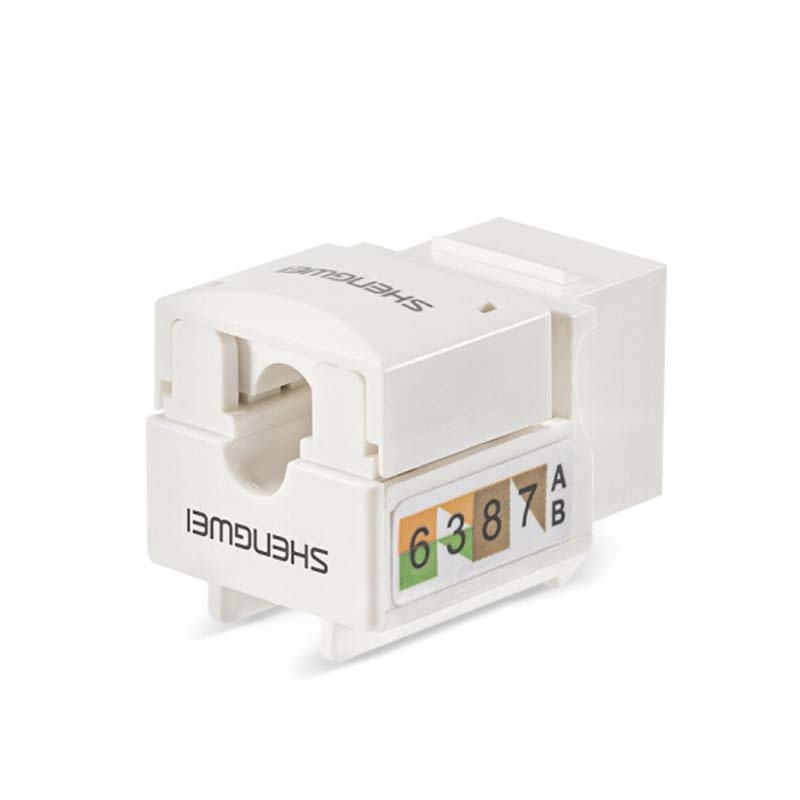 胜为 SIM-501 超五类网络信息模块 工程级镀金 CAT5E模块 超五类非屏蔽RJ45模块
